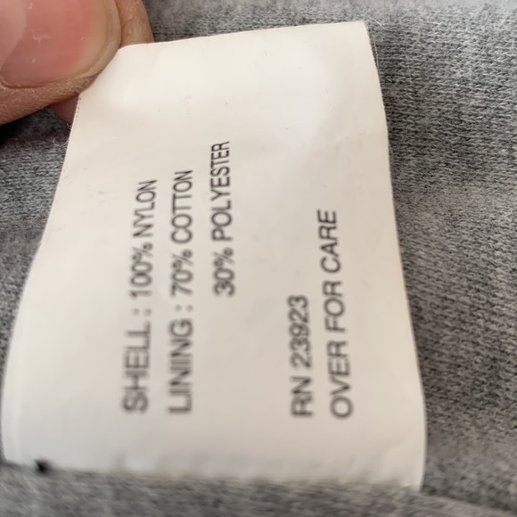 California outwear black unisex worn once nylon shell jersey lining zip jacket - Picture 6 of 7